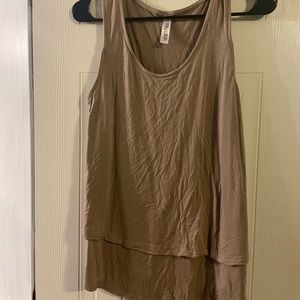 Beige: Latched Mama Sleeveless, nursing top.